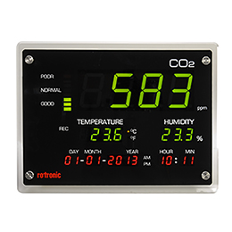 Rotronic CO2 顯示表用于室內空氣質量監測 
